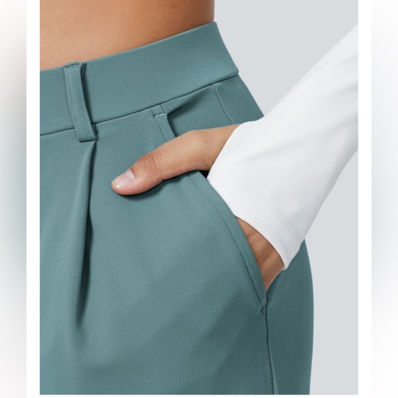 Halara Flex DayStretch High Waisted Pocket Straight Leg Work Pants - Picture 3 of 5